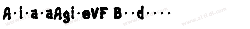 AlimamaAgileVF Bold字体转换